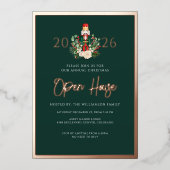 Nutcracker Kerst Open Huis Script Folie Uitnodiging (Voorkant)