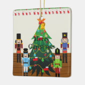 Nutcracker kerstboomversiering keramisch ornament (Links)