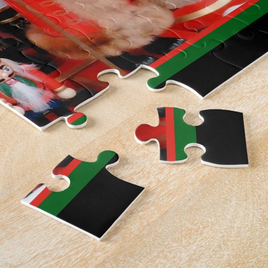 Nutcracker kerstcadeau voor Grandma Custom Names Legpuzzel (Zijkant)