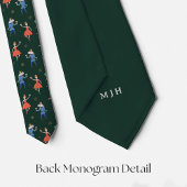Nutcracker Kerstcocktails Patroon met Monogram Stropdas