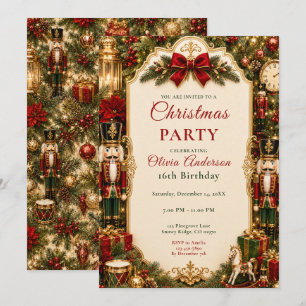 Nutcracker Kerstfeest Zestien Feestje Kaart