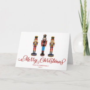 Nutcracker kerstfeestay, gevouwen kaart