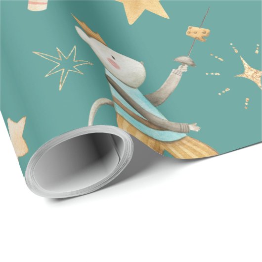 Nutcracker kerstfeestay Green Cadeaupapier (Rol Hoek)