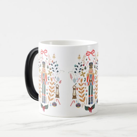 Nutcracker kerstkoffie magische mok (Voorkant links)