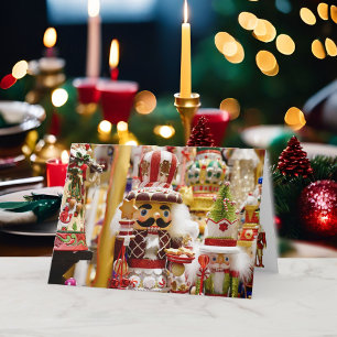 Nutcracker Kerstmis Personaliseer teksthandtekenin Feestdagen Kaart