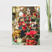 Nutcracker Kerstmis Personaliseer teksthandtekenin Feestdagen Kaart (Voorkant)