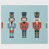 Nutcracker-kerstpatroon Cadeaupapier (Vlak)