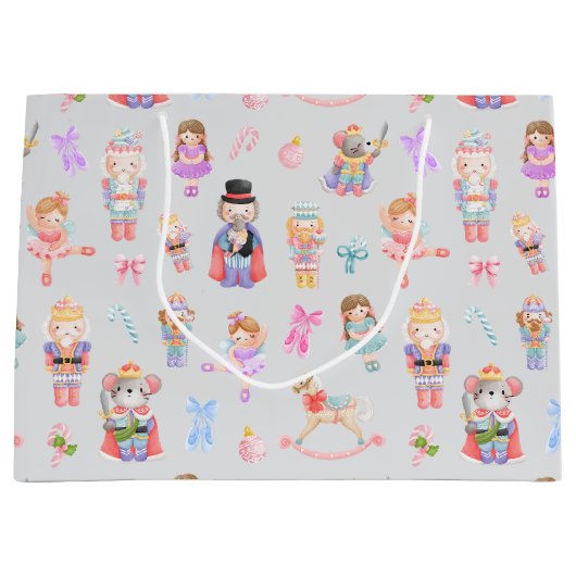 Nutcracker-kerstpatroon Groot Cadeauzakje (Voorkant)