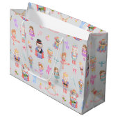 Nutcracker-kerstpatroon Groot Cadeauzakje (Voorkant Gekanteld)