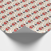 Nutcracker kerstprins cadeaupapier (Hoek)