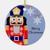 Nutcracker-kerstversiering Keramisch Ornament (Voorkant)