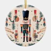 Nutcracker-kerstversiering Keramisch Ornament (Voorkant)