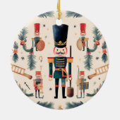 Nutcracker-kerstversiering Keramisch Ornament (Achterkant)