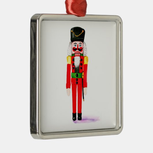 Nutcracker-kerstversiering Metalen Ornament (Rechts)