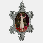 Nutcracker-kerstversiering Tin Sneeuwvlok Ornament (Links)