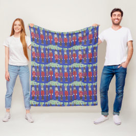 Nutcracker kerstvleece Blanket Fleece Deken