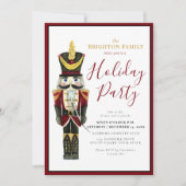 Nutcracker Klassiek Kerstfeest Rode Kaart (Voorkant)