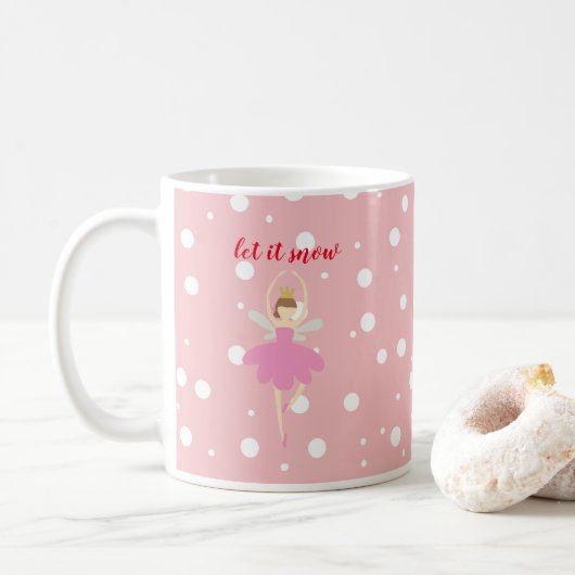 Nutcracker laat het de Mok van de kerstkoffie snee (Met donut)