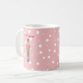 Nutcracker laat het de Mok van de kerstkoffie snee (Voorkant links)