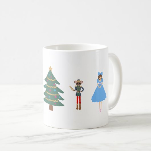 Nutcracker laat het de Mok van de kerstkoffie snee (Voorkant rechts)