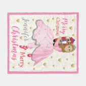 Nutcracker Lt Brwn Hair Fleece Blanket/Medium (Voorkant (Horizontaal))