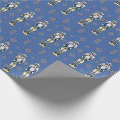 Nutcracker Men Blue and Gold Traditional Cadeaupapier (Hoek)
