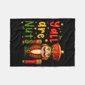Nutcracker Merry Christmas Funny Xmas Pajamas Y'al Fleece Deken (Voorkant (Horizontaal))