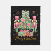 Nutcracker Merry Christmas Tree Ballet Dance Women Fleece Deken (Voorkant)