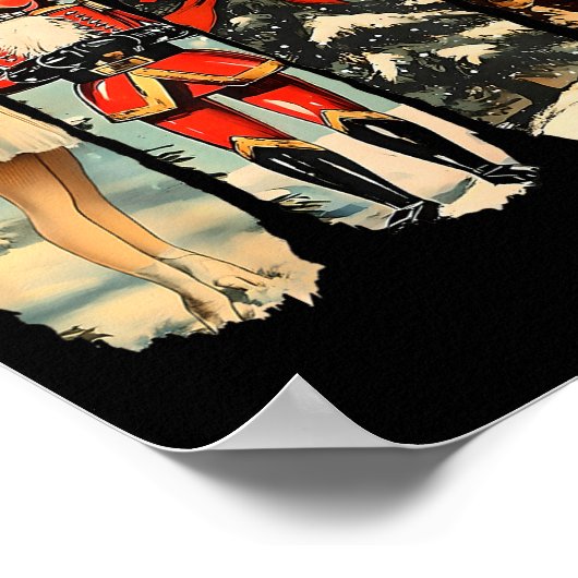 Nutcracker Merry Christmas Xmas Tree Family Pajama Poster (Hoek)