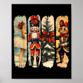 Nutcracker Merry Christmas Xmas Tree Family Pajama Poster (Voorkant)