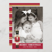 Nutcracker Merry kerstfeestay-fotokaart Feestdagenkaart (Voorkant / Achterkant)