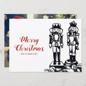 Nutcracker Merry-kerstkaart Feestdagenkaart (Voorkant / Achterkant)