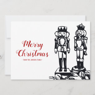 Nutcracker Merry-kerstkaart Feestdagenkaart