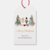 Nutcracker Merry Kerstmis Cadeaulabel (Voorkant)