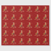 Nutcracker Merry kerstsnowflakes Holiday Cadeaupapier (Vlak)