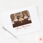 Nutcracker Merry Label Stickers met kerstcadeaus (Envelop)