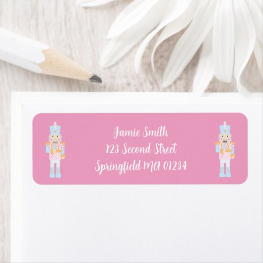 Nutcracker met een etiket van het het Adres van de (Insitu)