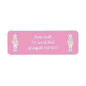 Nutcracker met een etiket van het het Adres van de (Voorkant)