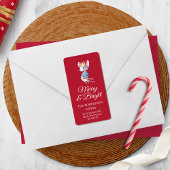 Nutcracker Mouse Christmas Return Address Sticker
