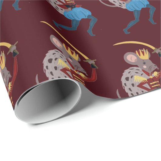 Nutcracker Mouse King Cadeaupapier (Rol Hoek)