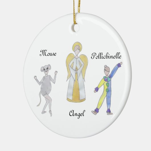 Nutcracker Mouse/Pollichinelle/Angel Ornament (Links)