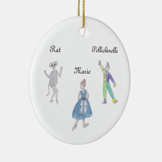 Nutcracker Mouse/Pollichinelle Keepomwille Ornamen Keramisch Ornament (Rechts)