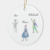 Nutcracker Mouse/Pollichinelle Keepomwille Ornamen Keramisch Ornament (Links)