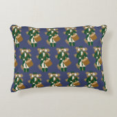 Nutcracker Navy Blue Rectangular Cushion Accent Kussen (Voorkant)
