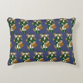 Nutcracker Navy Blue Rectangular Cushion Accent Kussen