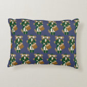 Nutcracker Navy Blue Rectangular Cushion Accent Kussen (Achterkant)