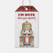 Nutcracker Nuts About Your Referrals Christmas Cadeaulabel (Voorkant)