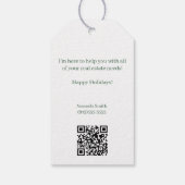 Nutcracker Nuts About Your Referrals Christmas Cadeaulabel (Achterkant)