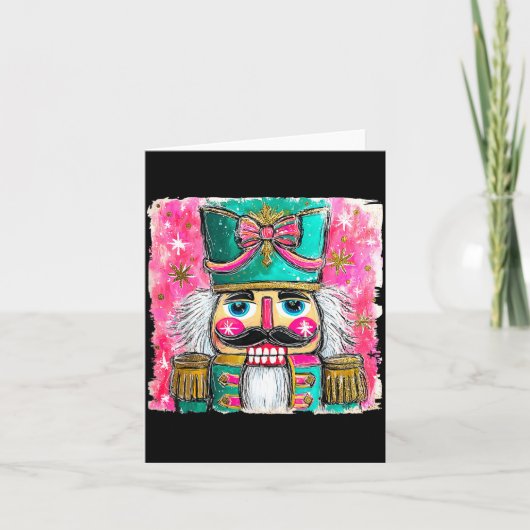 Nutcracker Nuts Xmas Pajamas Holiday Christmas Wat Kaart (Voorkant)