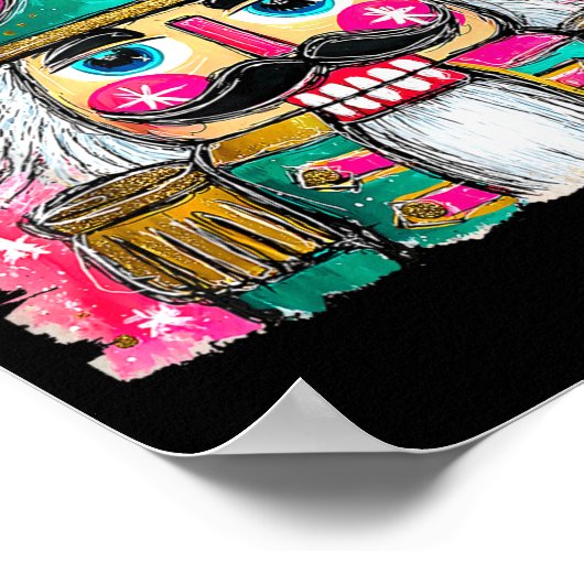 Nutcracker Nuts Xmas Pajamas Holiday Christmas Wat Poster (Hoek)